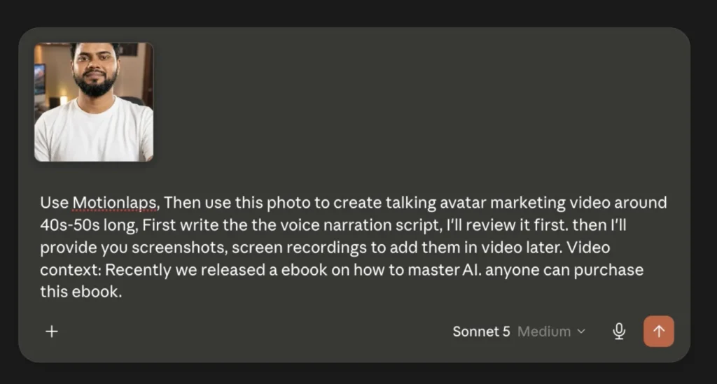Create video by chatting with AI agent